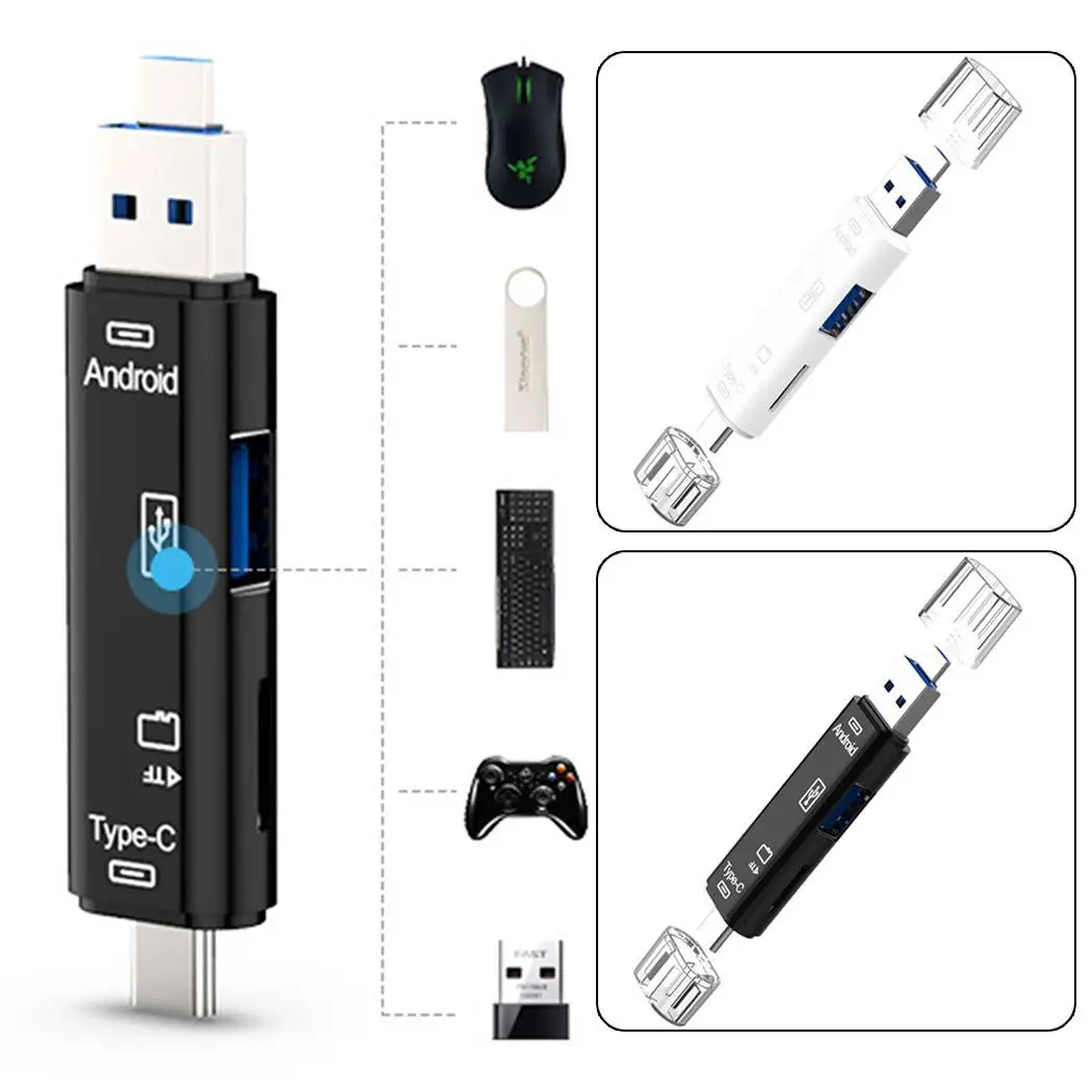 Микро-usb считыватель карт OTG/TF/SD смарт-концентратор для карт памяти Разъем для samsung для Android мобильный телефон удлинитель-переходник