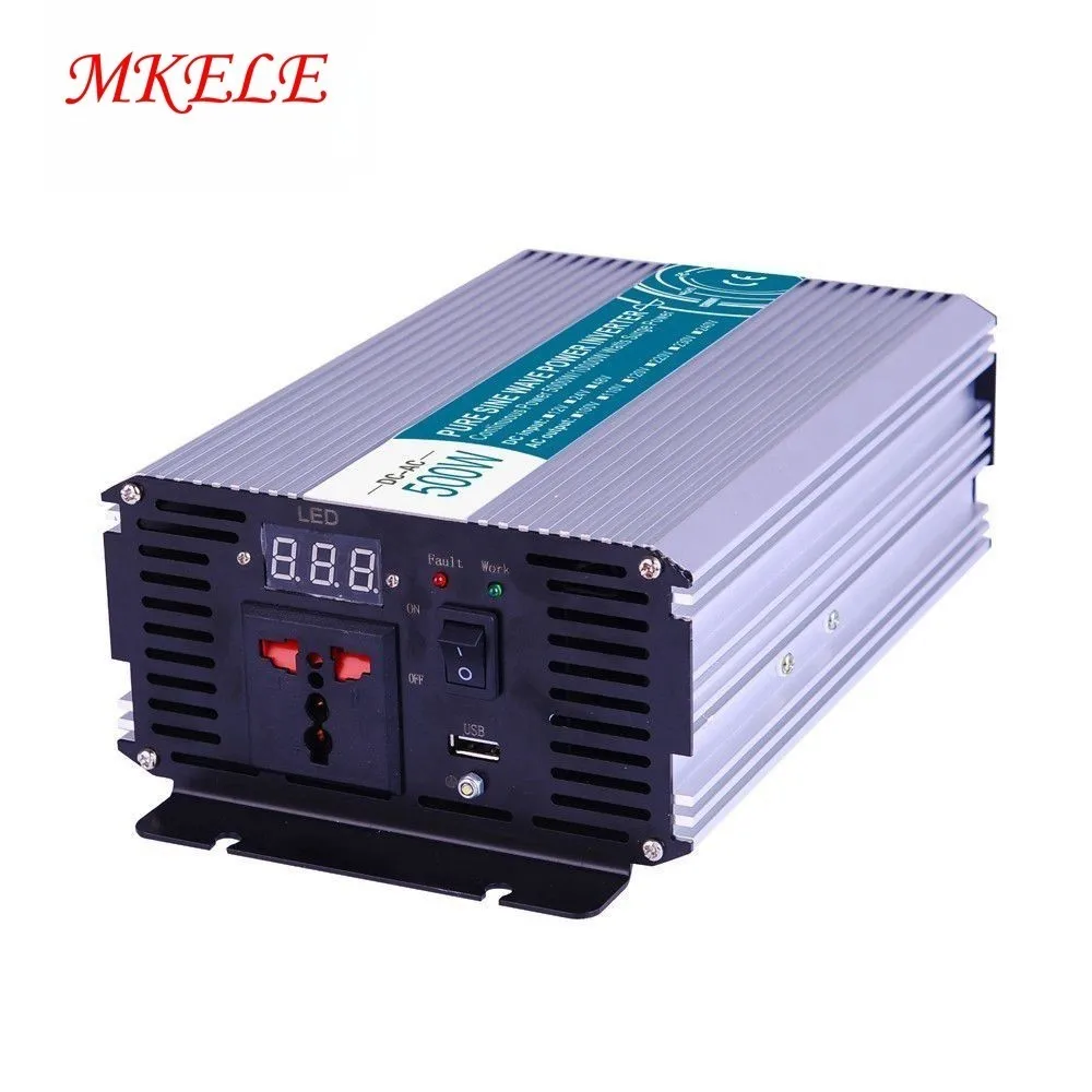 

Home Use MKP500-241B Pure Sine Wave Power Inverter 500w 24VDC To 110VAC Home Backup Power Backup Power