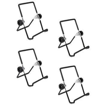 

4PCS Mason Jar Seed Sprouting Lid Stands metal Sprouting Jar Stand Phone i Pad Tablet Stand - S (Black)