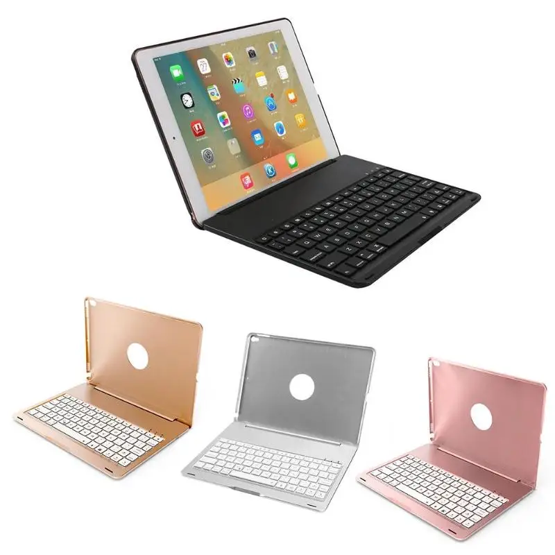 

Wireless Bluetooth Backlit Keyboard with Case Charging Cable Protective Film Aluminum Alloy Tablet Keyboard for iPad Pro 10.5