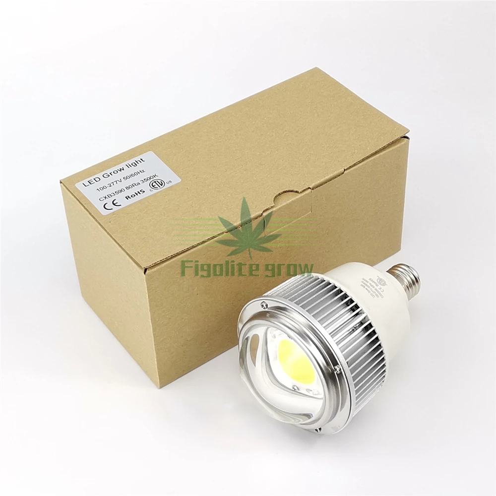 Figolite grow 100W полный спектр COB CXB3590 светодиодный светильник для выращивания E27/E26 лампа замена HPSL 400W