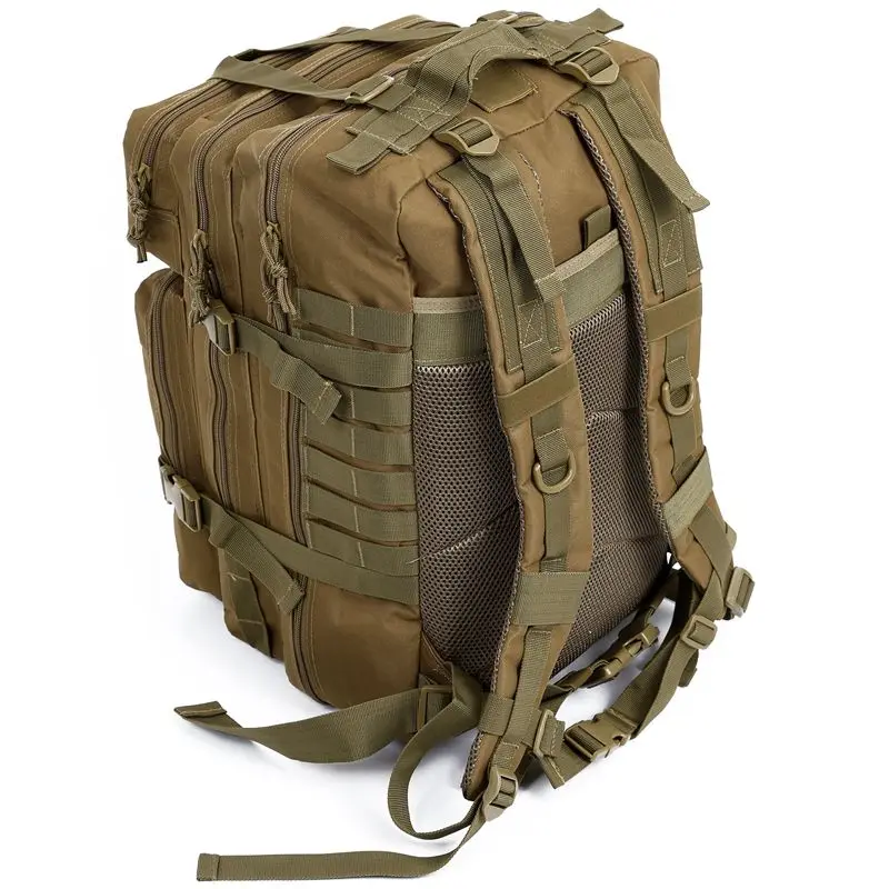 

34L Tactical Assault Pack Backpack Army Molle Waterproof Bug Out Bag Small Rucksack for Outdoor Hiking Camping Hunting(Khaki)