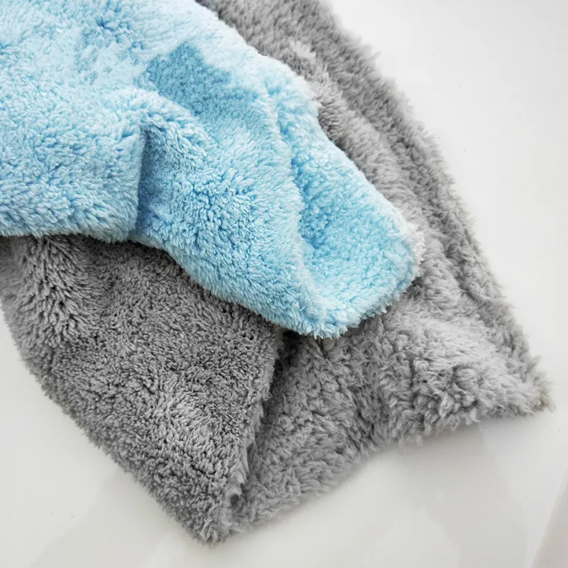 Размер 40*40 см полотенце из микрофибры для мытья автомобиля ультразвуковое Коралловое полотенце для мытья автомобиля ткань для ухода за автомобилем домашняя кухонная Чистка