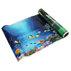 Синий свежий морской фон аквариум океан Пейзаж Плакат задний фон для аквариума