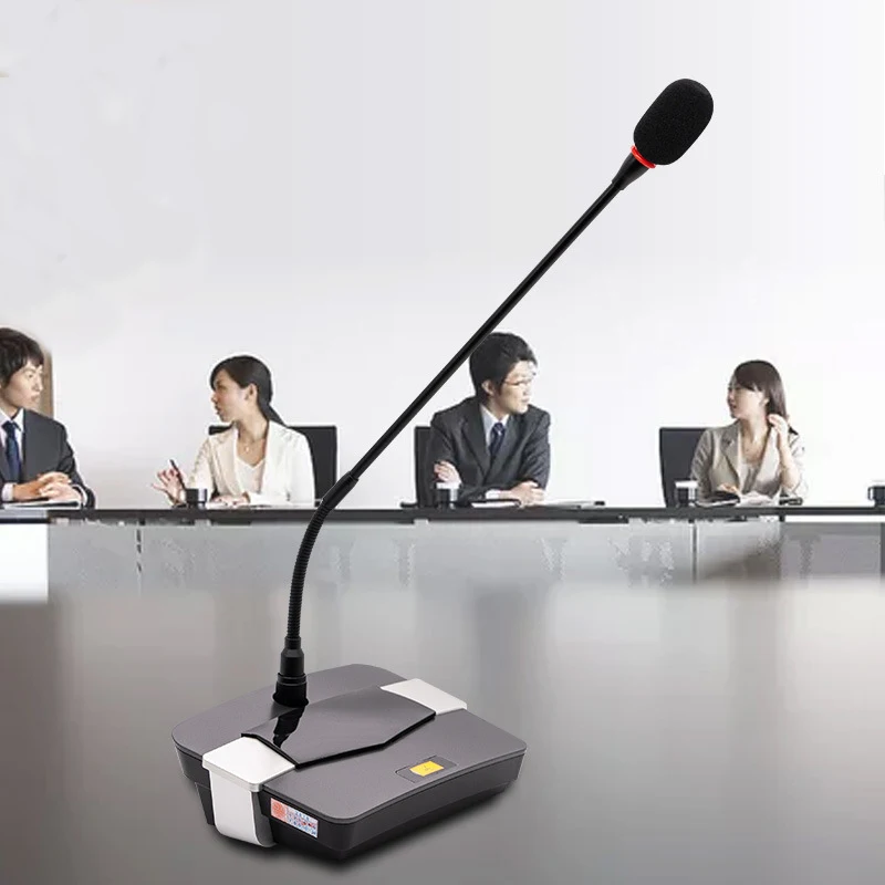 

LEORY A2 Wired Desktop Microphone Flexible Studio Gooseneck Mic Microphone for Conference Speaking