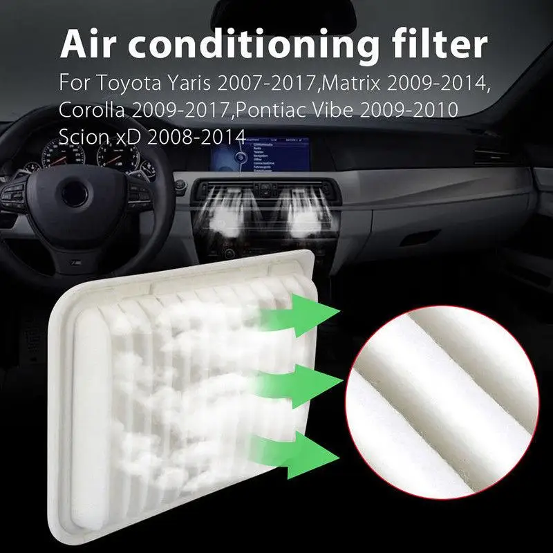 El filtro de aire del motor sustituye a Tyot-a para T. oyot-para Corolla/matriz/Yaris/Scion 17801-21050 17801 automóviles filtros limpiador