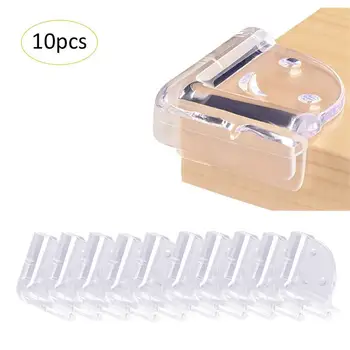 

10 PCS Per Set Children's Transparent Smiley Anti-collision Angle Corner Guard Angle Baby Table Corner Safety Angle Infant