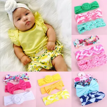 

Beauty 3Pcs Baby Girls Toddler Flower Bow Headband Hair Band Accessories Set