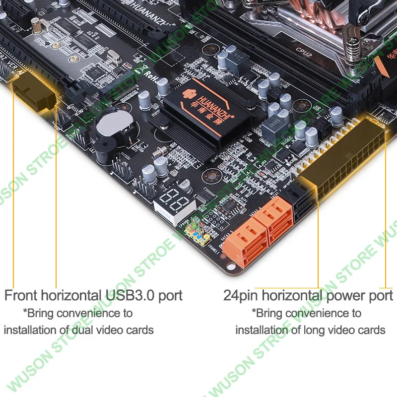 Скидка компьютерного оборудования HUANAN Чжи двойной X79 LGA2011 материнской платы с M.2
