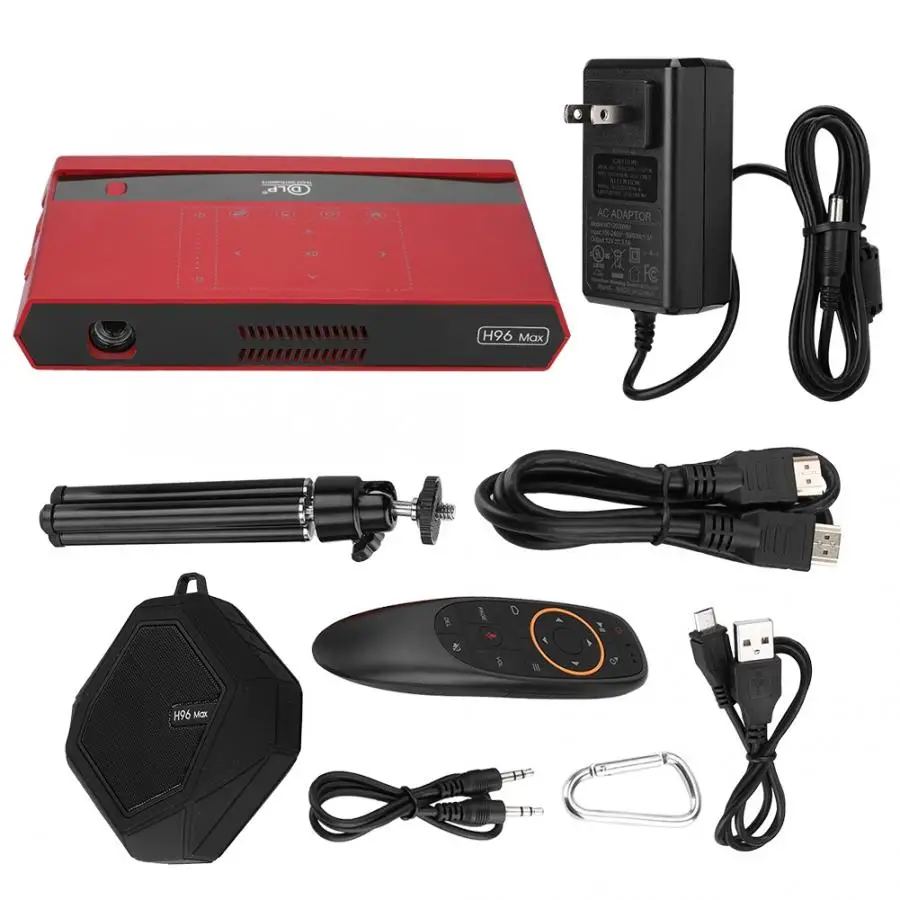 

Home Theater 2500lm H96 Max S912 2+16G Dual WiFi+BT Smart Projector for Android 6.0 teatro en casa