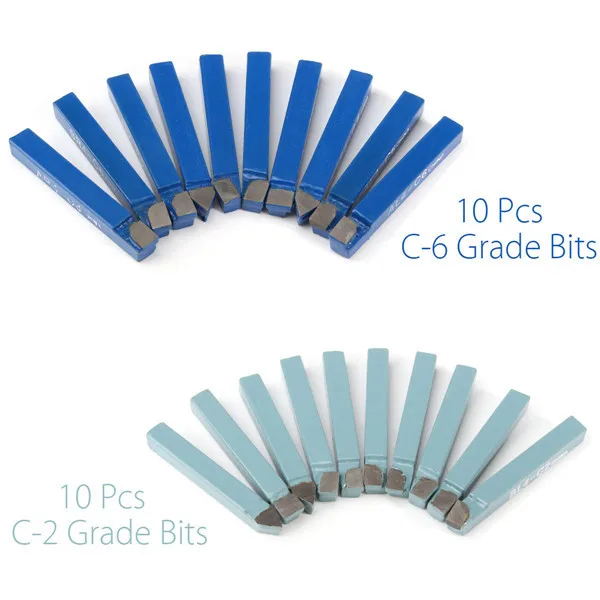 

Doersupp 20 Pcs Carbide Tip Tipped Lathe Metal Cutter Bit Cutting Turning Tool Set Shank Turning Milling Tool Welding Cutter Bit