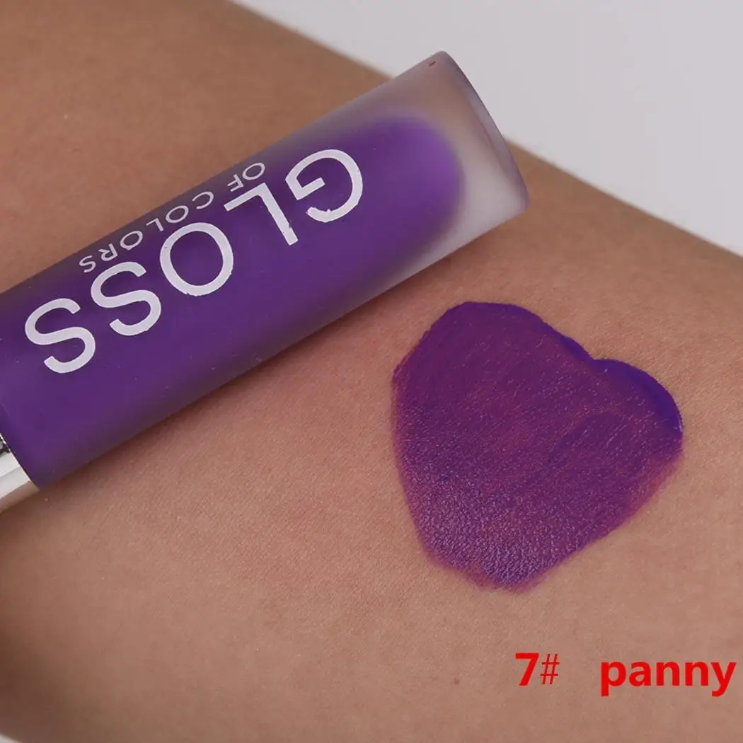 

Waterproof Makeup New Lip Gloss Lasting Cosmetic 15 Color Lipstick Color Long 1 Lip Women Soft Liquid Matte
