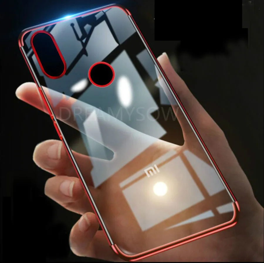 

3in1 Color Silicone Case For Xiaomi CC9E Mi9 9SE Redmi GO 7 TPU Soft Clear Cover On Redmi Note 8 7 6 Pro 6 6A Plating Phone Case