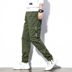 2018 осень зима более карман для мужчин комбинезоны брюки досуг Военная Униформа Тактический мотобрюки мужской штаны для уличного бега