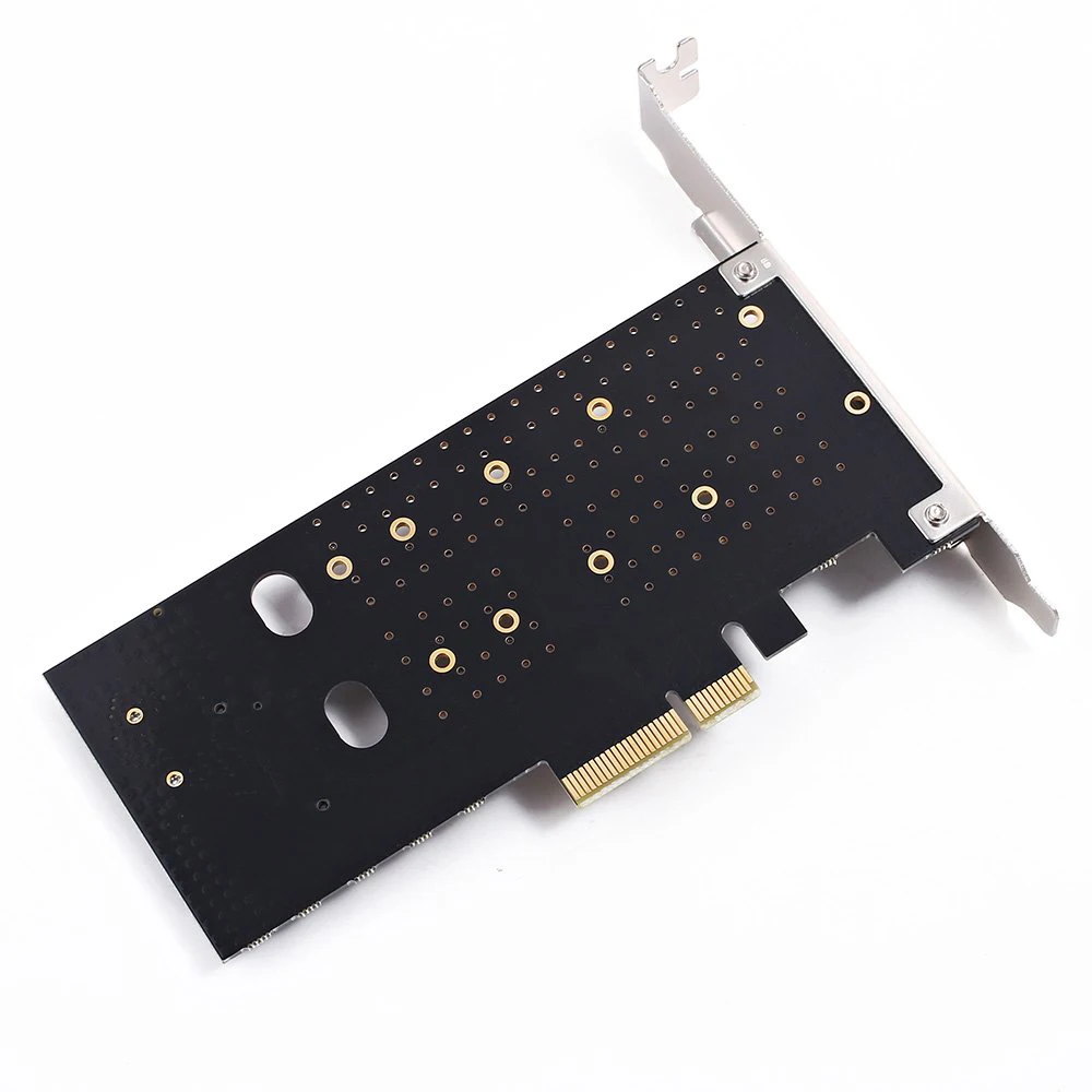 Двойной адаптер M.2 Pcie M2 Ssd Nvme (ключ M) или Sata B) 22110 2280 2260 2242 2230 до Pci E 3 0X4 хост