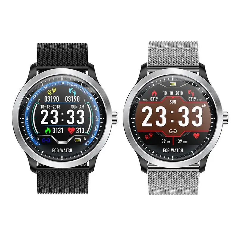 

N58 Smartwatch Waterproof ECG+PPG ECG HRV Report Heart Rate Blood Pressure Test Color Screen Smart Wristband Drop Shipping