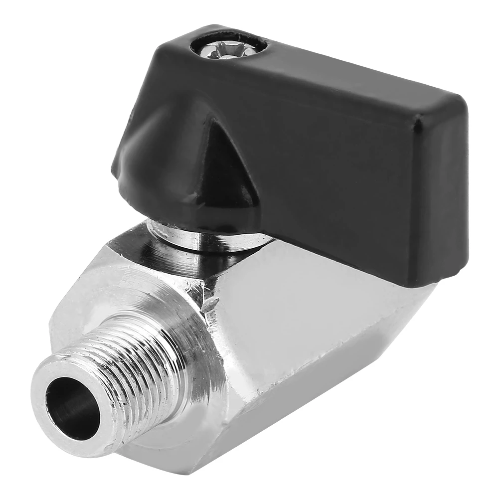 Ball Valve 1Pcs G1//4 Mini Brass Plated Chromium Female Thread Ball Valve with Straight Handle