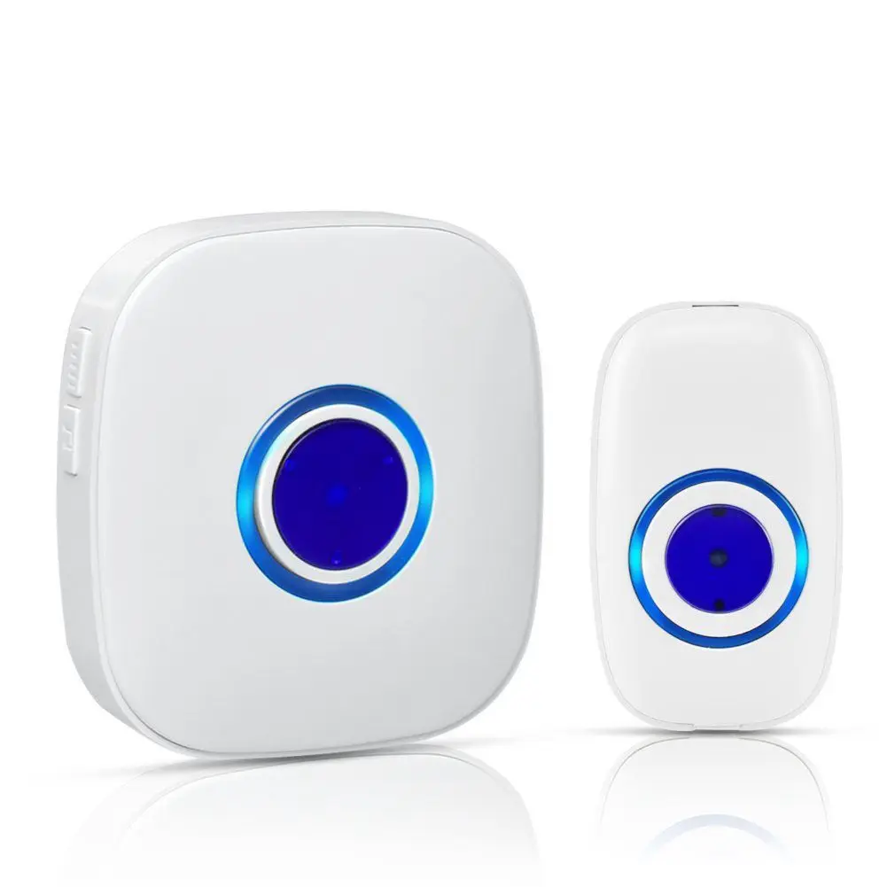 

Wireless Door Bell, Doorbell for Home Office Kitchen Bedroom at 400 M/1312 Feet with 38 Melodies,4 Volume Levels & LED Fl