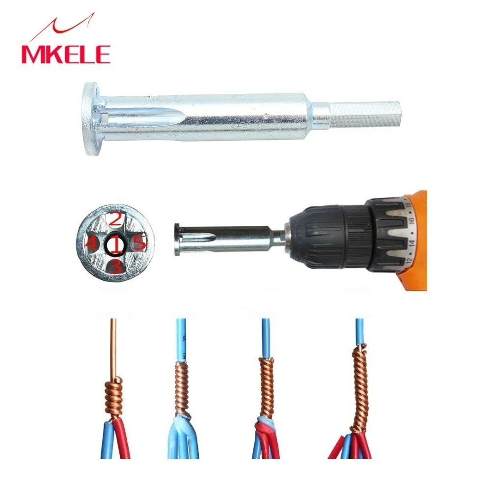 

2.5/4 Square Universal Wire Twisting Tool Automatic Stripping Tool Wire Stripper And Wire Connector tools for Electrician tools