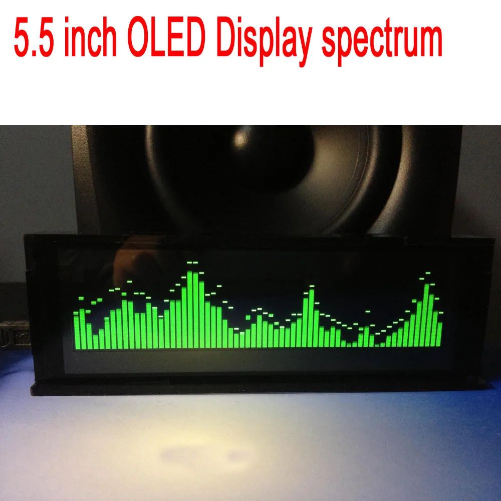 Профессиональный 5 дюймовый oled экран музыкальный спектр Аудио Уровень индикатор