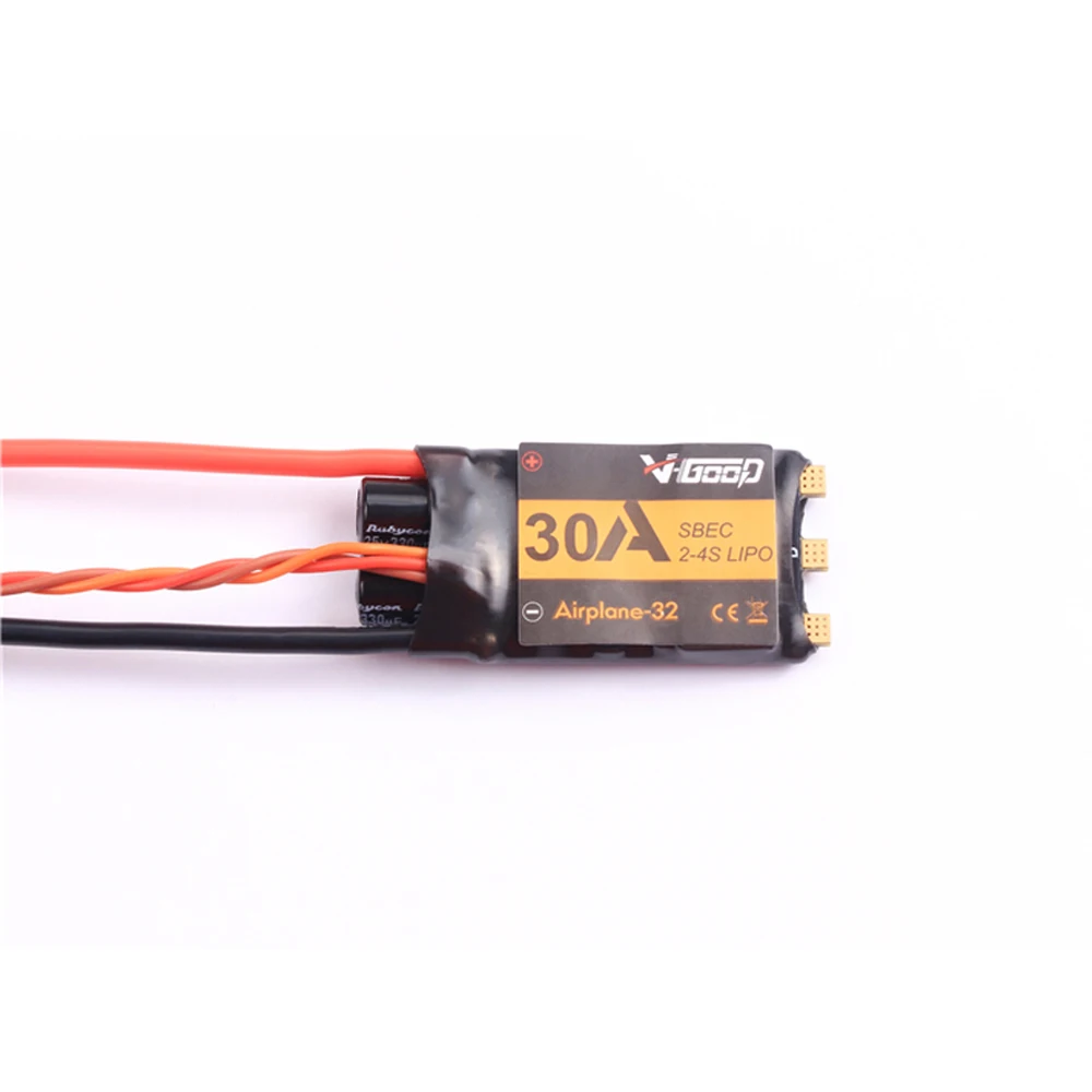 VGOOD 6A /12A/20A/40A/60A/80A/100A 2S 32 битный бесщеточный ESC с 1.5A SBEC для фиксированного крыла