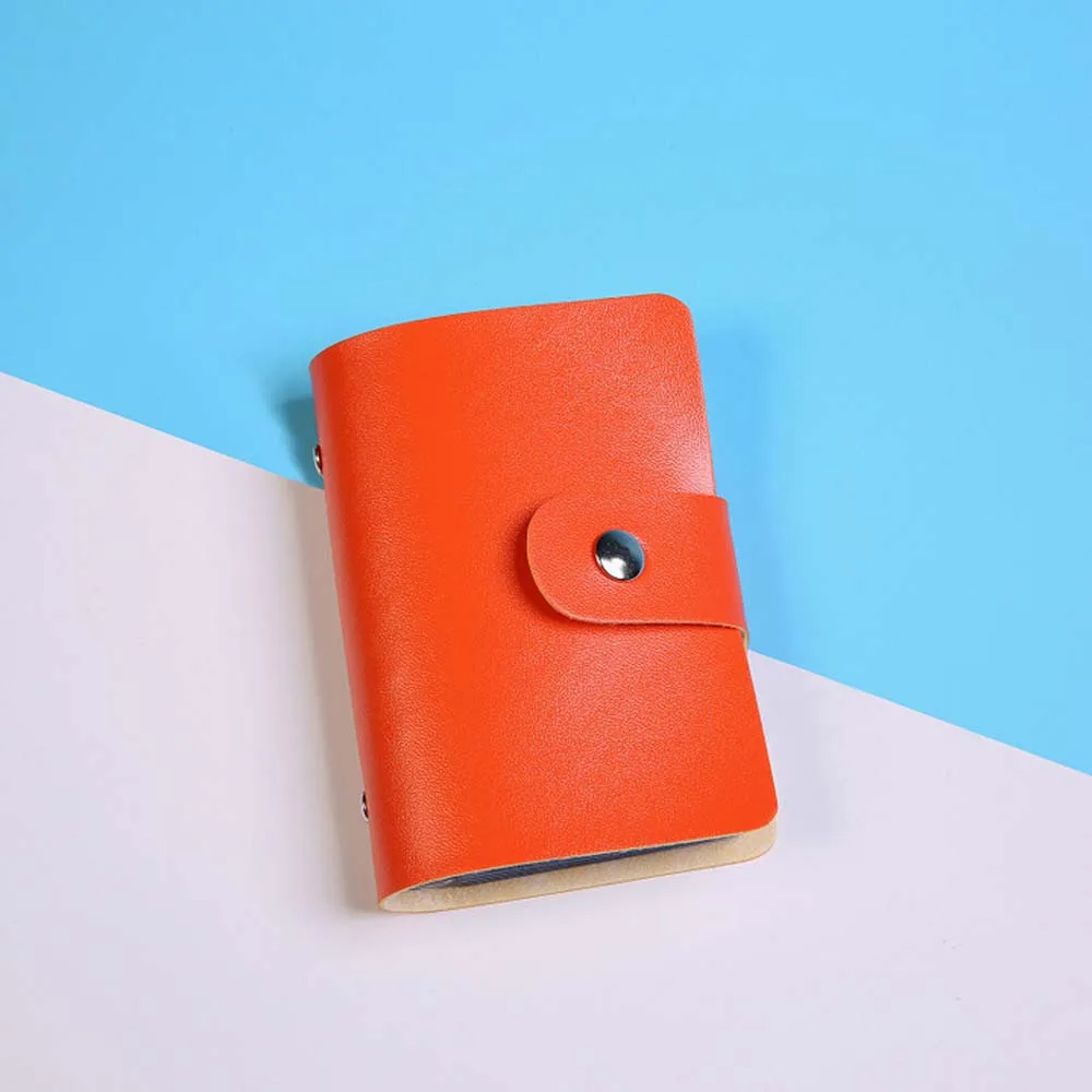 

2019 Short PU Leather Credit Card Holder Leather Case Card Holder Wallet Business Wallet For Credit Cards