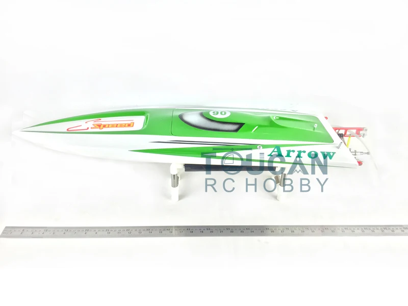 E36 RTR Sword Fiber Glass Racing Speed RC Boat W/1750kv Brushless Motor/120A ESC/Servo/Remote Control Boat Green THZH0039 2
