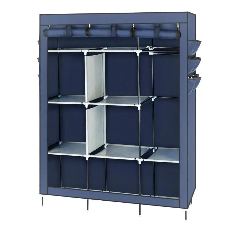 

Non-woven Fabric Assembled Cloth Wardrobe Portable Storage Clothes Cabinet