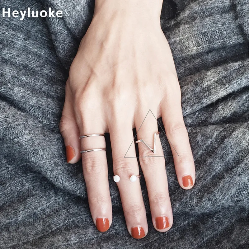 Heyluoke модные 925 пробы серебряные милые кошачьи уши с ушками животных Регулируемые кольца на палец вечерние свадебные ювелирные изделия