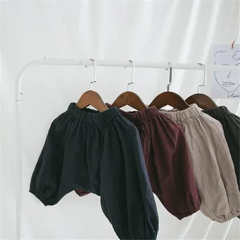 

Boys Shorts Fashion Casual Loose Harem Pants 2019 Summer Elastic Waist Solid Color Shorts For Boy Toddler Baby Pants Kids Shorts
