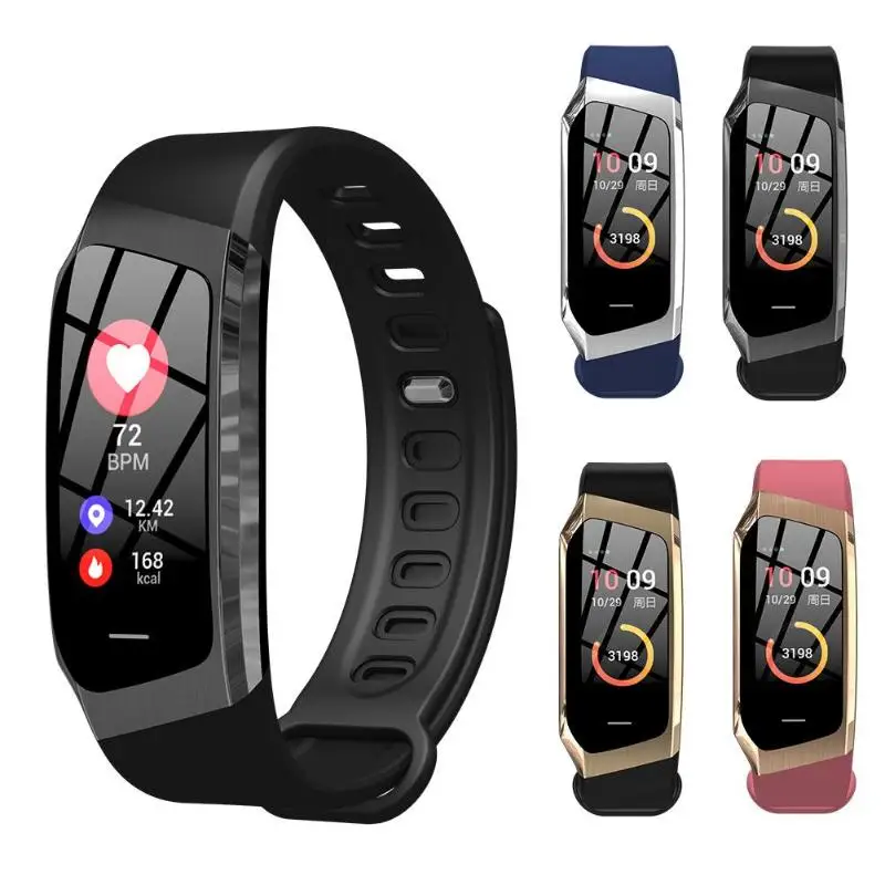 

2019 E18 Smart Band Bluetooth IP67 Waterproof Wristband Heart Rate Monitor Sport Fitness Tracker Smart Bracelet For Android IOS