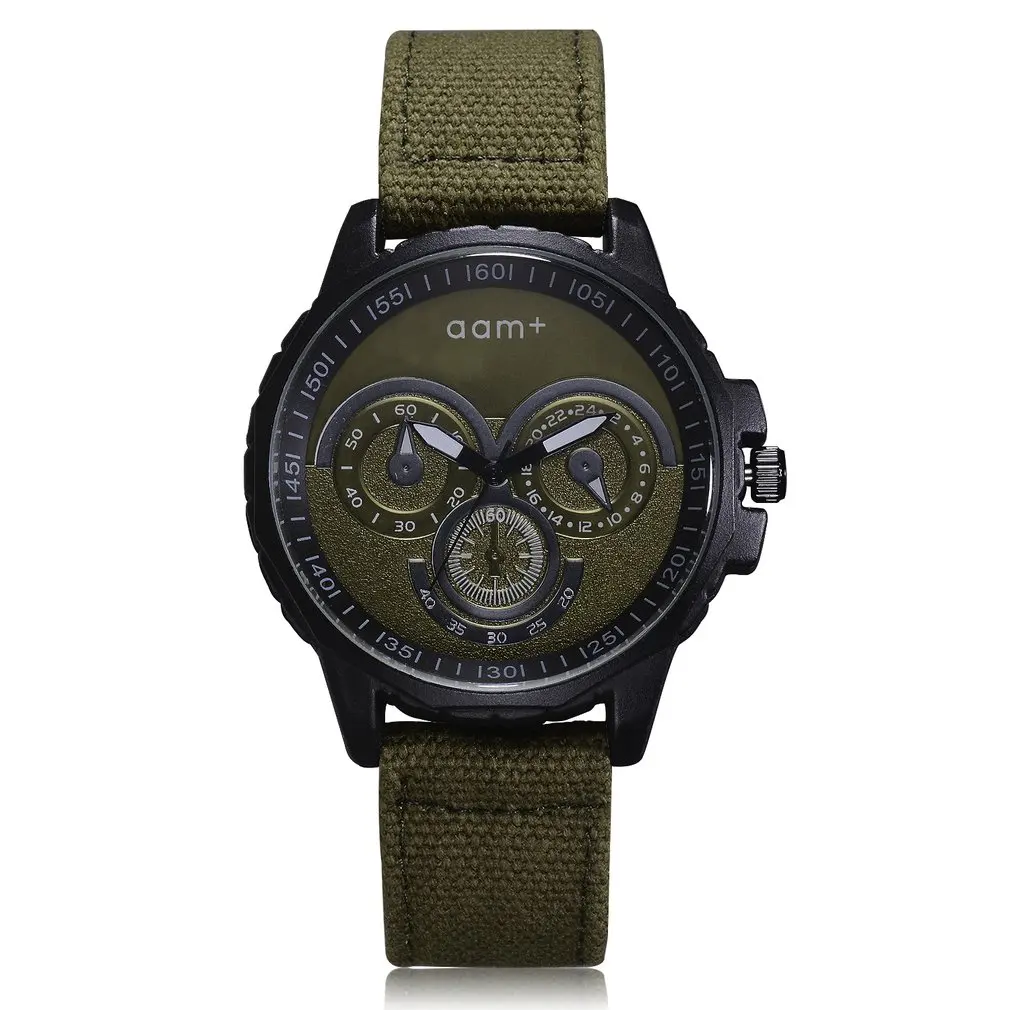 

Luxury Men Sports Watches with Nylon Strap Round Dial Male Quartz Watch Army Military Waterproof Male Wristwatches Gift