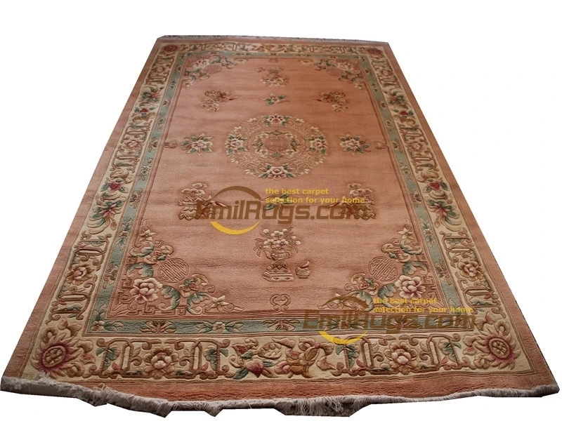 Вискозный французский ковер около ручной Узелок толстый плюшевый французский коврик «савонри» ковер, сделанный на заказ 6' X 9' 1012 261 gc85savyg28