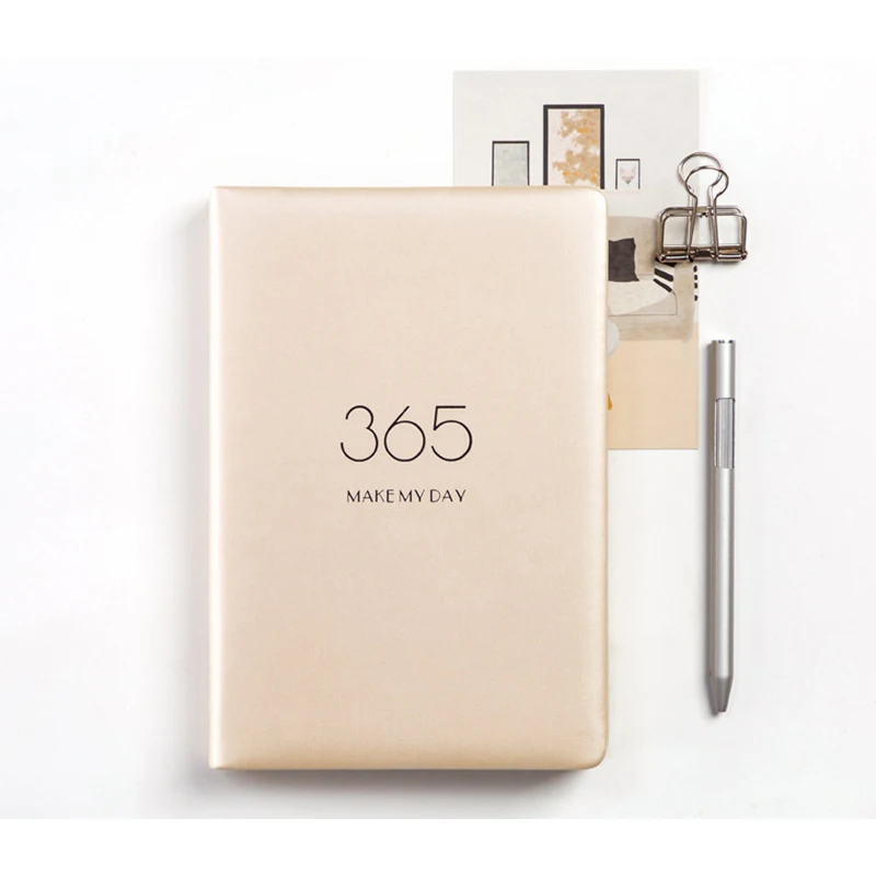 

PU 2019 Schedule Book Efficiency Planner Diary Yearly Monthly Weekly Daily Agenda Planner Notebook School Office Stationery