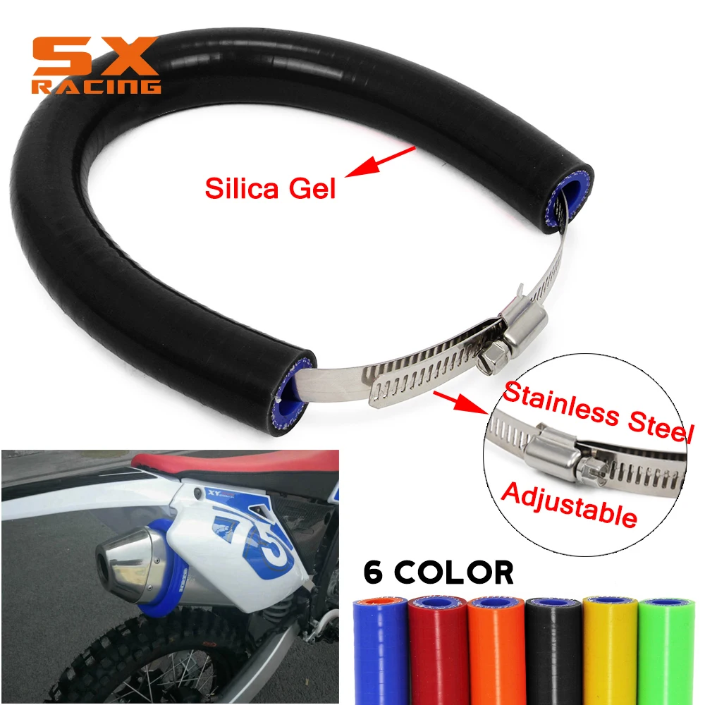 

Motorcycle Exhaust Pipe Tube Protection Protector Cover Guard For KTM EXC SX XC HONDA YAMAHA SUZUKI KAWASAKI PIT Dirt Bike