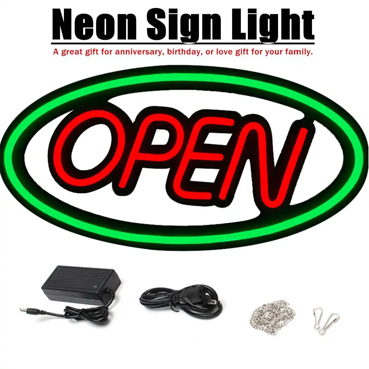 

PVC OPEN Neon Sign Light LED Handmade Visual Artwork Bar Club Wall Light Home Party Bar Decoration Lighting Tubes Board