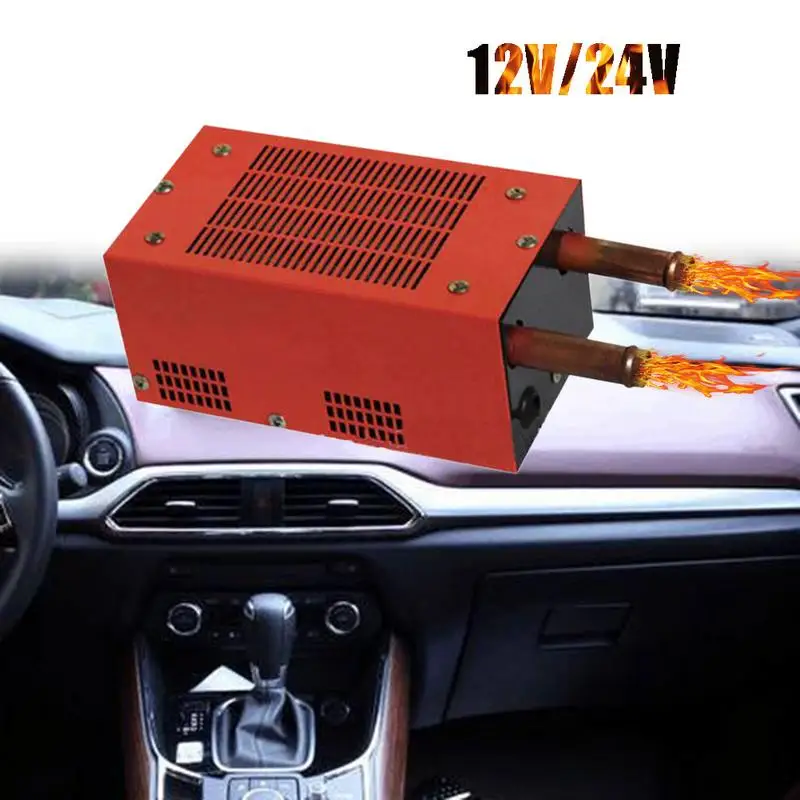 

Car Accessories 12V 24V Car Heater Fast Heating Quickly Defrosts Defogger Mini Portable Durable Truck Heater