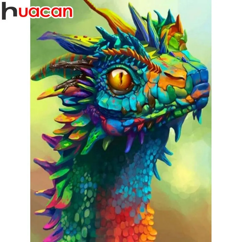 

HUACAN Diamond Painting Full Square Animal Diamond Embroidery Cross Stitch Decor Home Diamond Mosaic Sets Picture Of Rhinestones