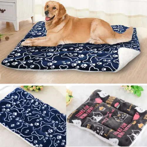 

Large Pet Dog Cat Bed Puppy Cushion House Pet Soft Warm Kennel Dog Mat Blanket