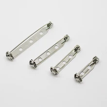 20 шт., Ювелирная фурнитура, брошь, основа, серебро, 4 размера, железная брошь, база, значок, держатель, безопасный замок, ювелирные аксессуары, сделай сам