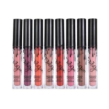 ГОРЯЧИЙ Макияж матовая губная помада цвета металлик водостойкая стойкая материя Мерцающая жидкость цвета "нюд" бархатная металлическая губная помада блеск для губ