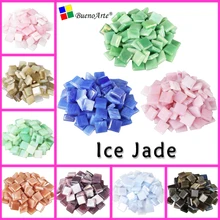 200 г/270 шт 10X10 мм 3/8 дюймов облачно лед Нефритовая мозаика крошечные, DIY материал поставщик, Мини Свободные нефритово-желтая Склянка штук