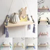 Nordic style colorful beads tassel wooden Wall Shelf Wall clapboard decoration Children room kids clothing store display stand ► Photo 1/6