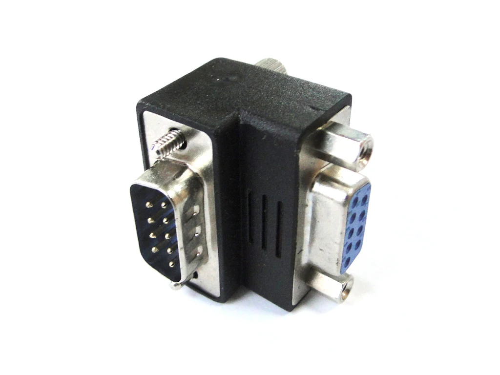 Jimier D Sub RS232 9Pin Штекерный винт типа к гнезду вниз прямоугольный 270 градусов гайка