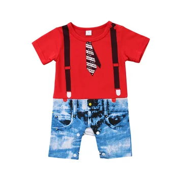 

Newborn Infant Baby Boys Kids Overalls Costume Suit Grow Outfit Print Romper Jumpsuit Pants Clothes 0-24M