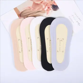 

Lady Girl Cotton Invisible Ballerina Footsie Secret Hidden Sock 5 Colors Sock Slippers