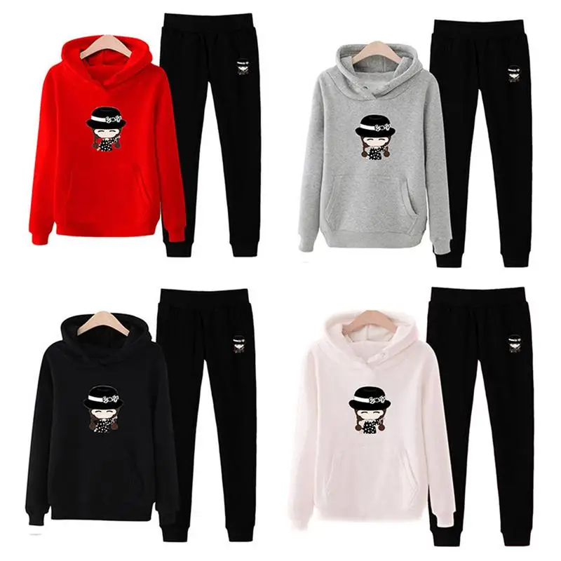 Korean Version Loose Casual Sports Suit Sets Women Thickening Fashion Exercise Double Inserted Pocket Solid Soft Sports Sets New Korean Version Loose Casual Sports Suit Sets Women Thickening Fashion Exercise Double Inserted Pocket Solid Soft Sports Sets New