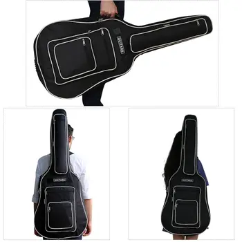 

41 Inch Fully Padded Waterproof Guitar Cover Case Soft Acoustic Folk Guitar Gig Bag Cover with Double Shoulder Straps