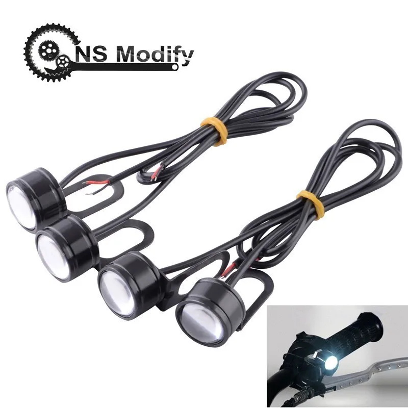 

NS Modify 2Pcs 20mm LED Eagle Eye Lights Lamp DC 12V Reverse Backup DRL Fog Light Daytime Running Motorcycle Lights Signal Bulb