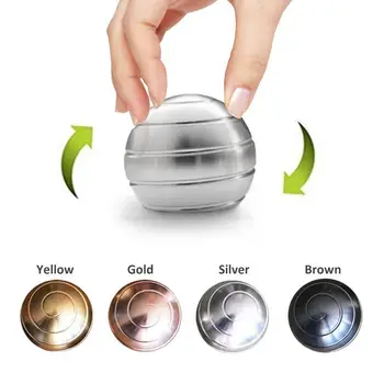 

Desktop Decompression Rotating Spherical Gyroscope Kinetic Desk Toy Fidget Toy Optical Illusion Flowing Finger Toy For Adult